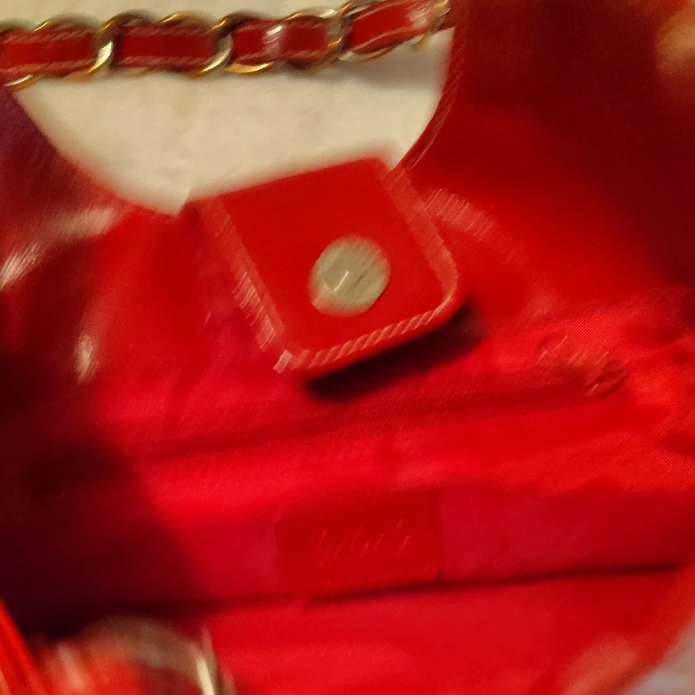 XOXO Red Leather Shoulder Bag - Picture 3 of 4
